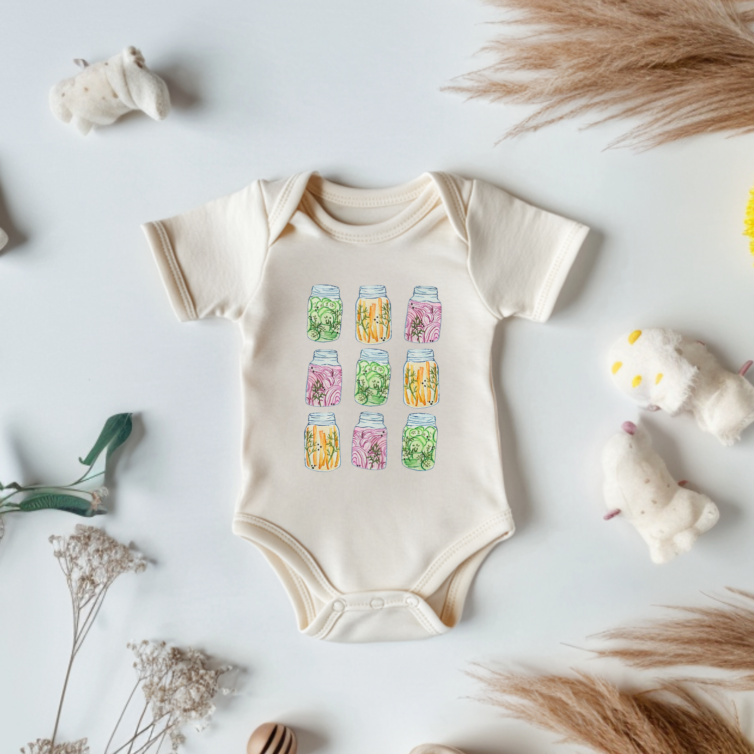 Pickling Jars - Onesie - Oatmeal