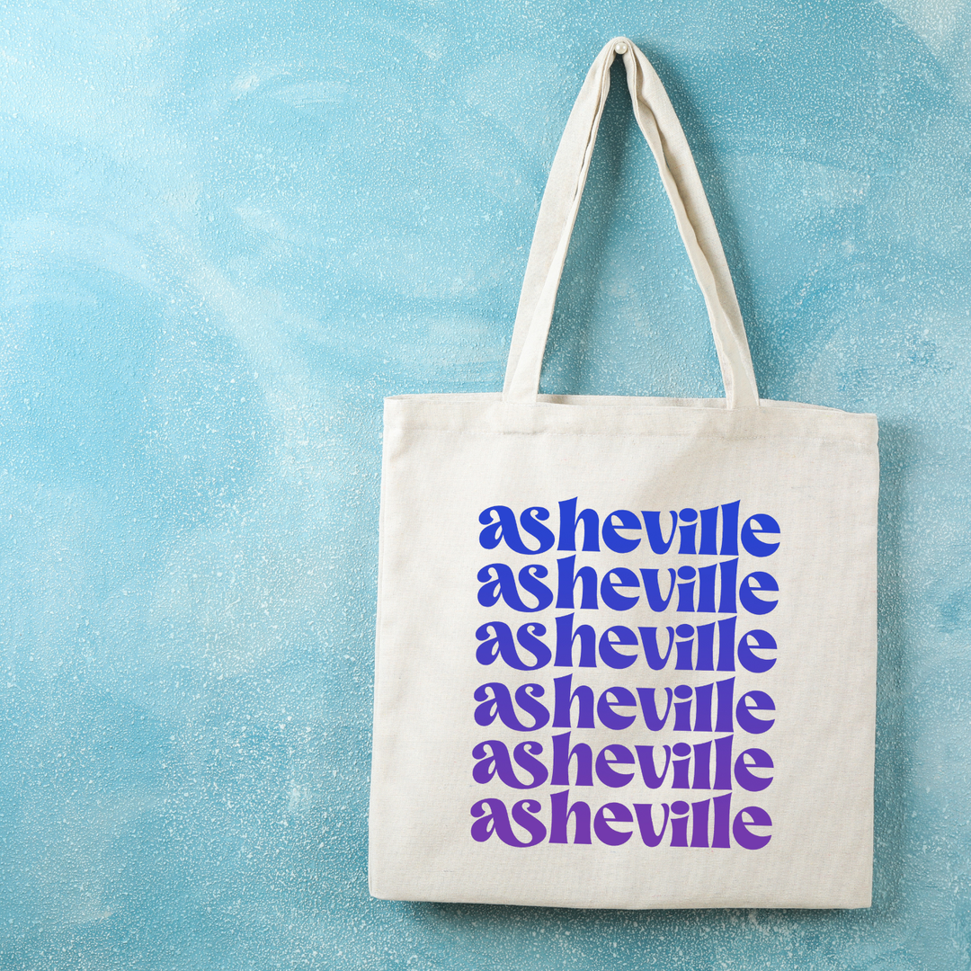 Asheville - Ombre Cities Collection - Full Color Tote - MoonlightMakers