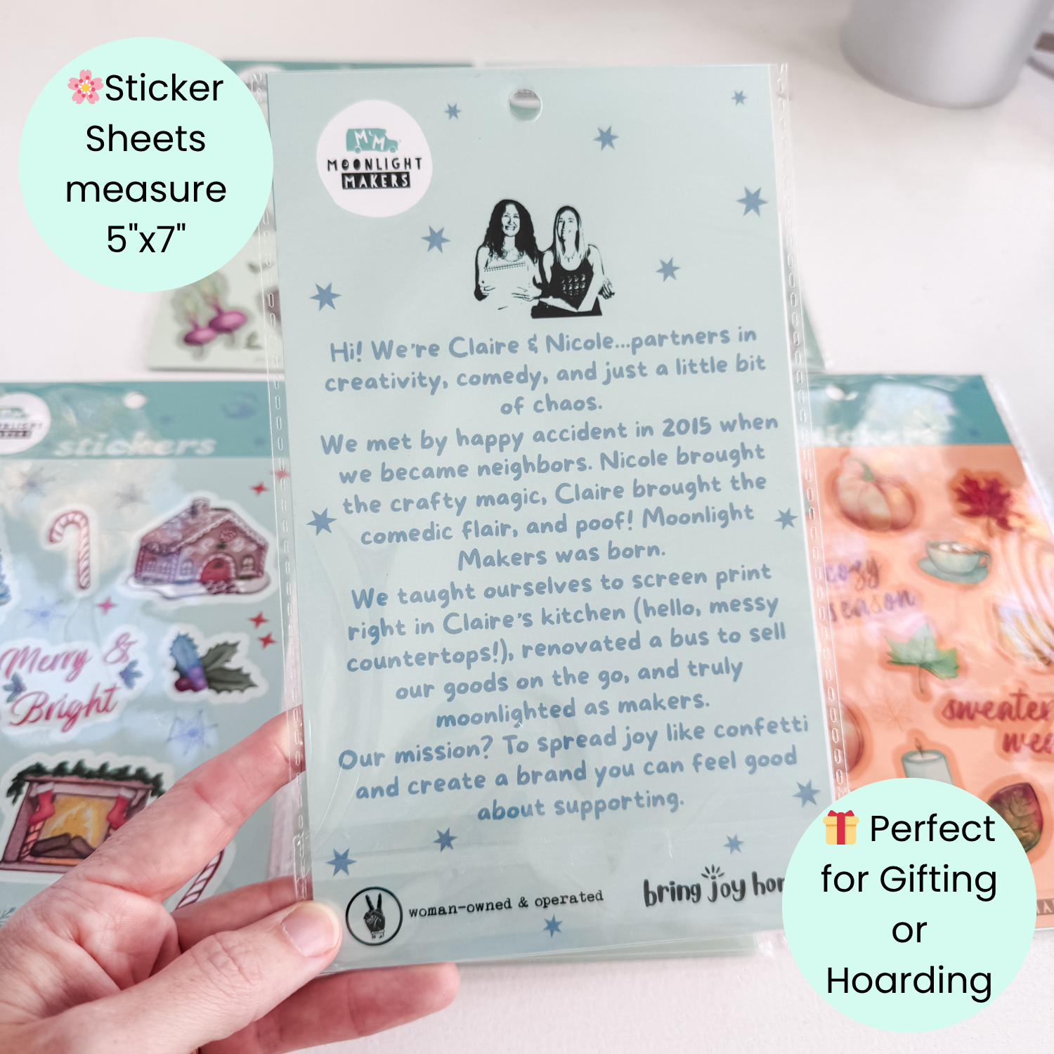 Merry & Bright Christmas Sticker Sheet