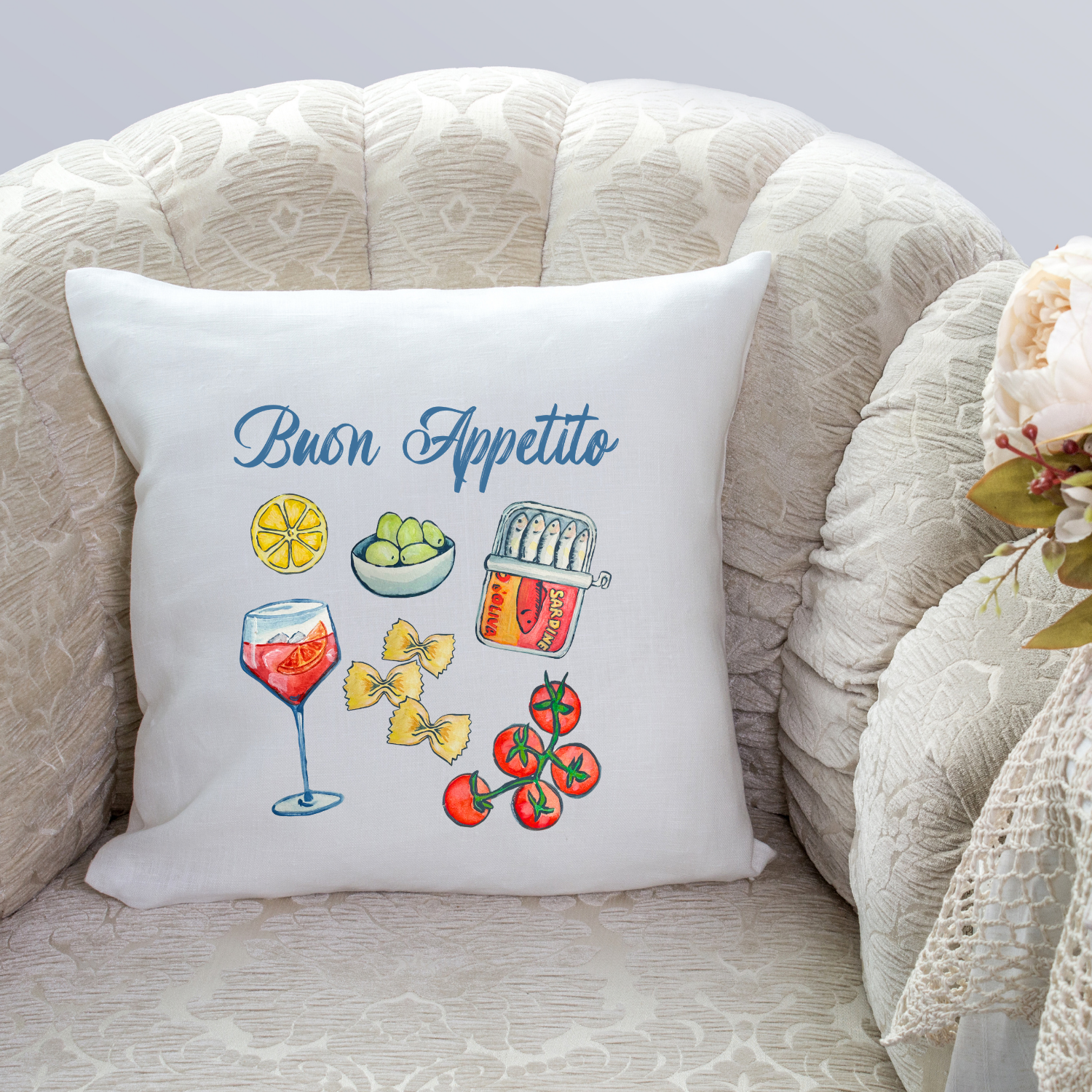 Buon Appetito Throw Pillow