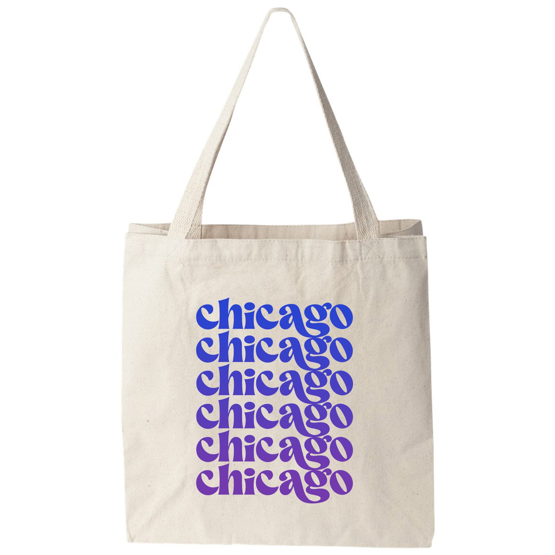 a tote bag with chicago written on it