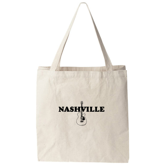 a tote bag with the words nashville on it