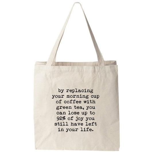 a tote bag with a poem on it