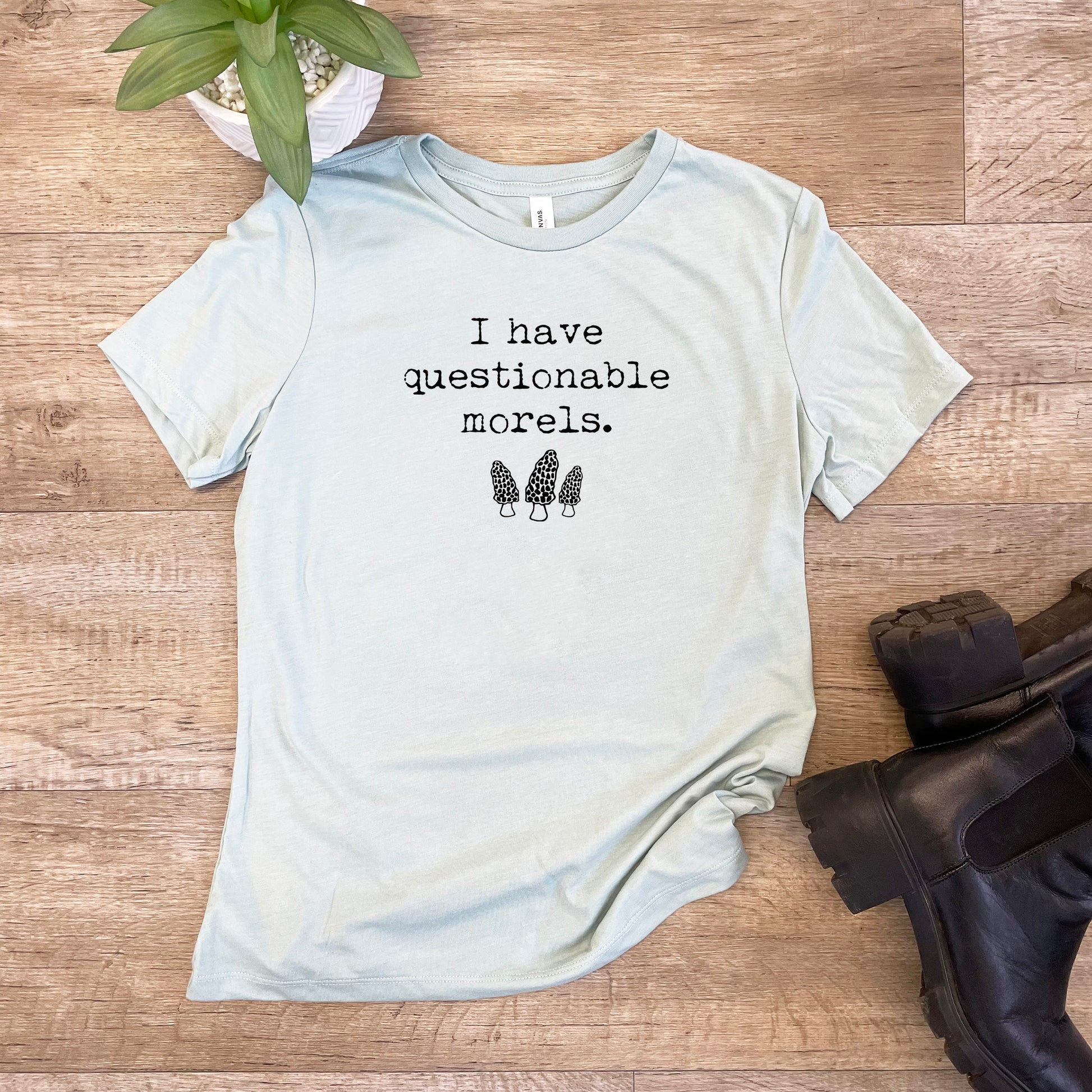 a t - shirt that says i have questionable models on it