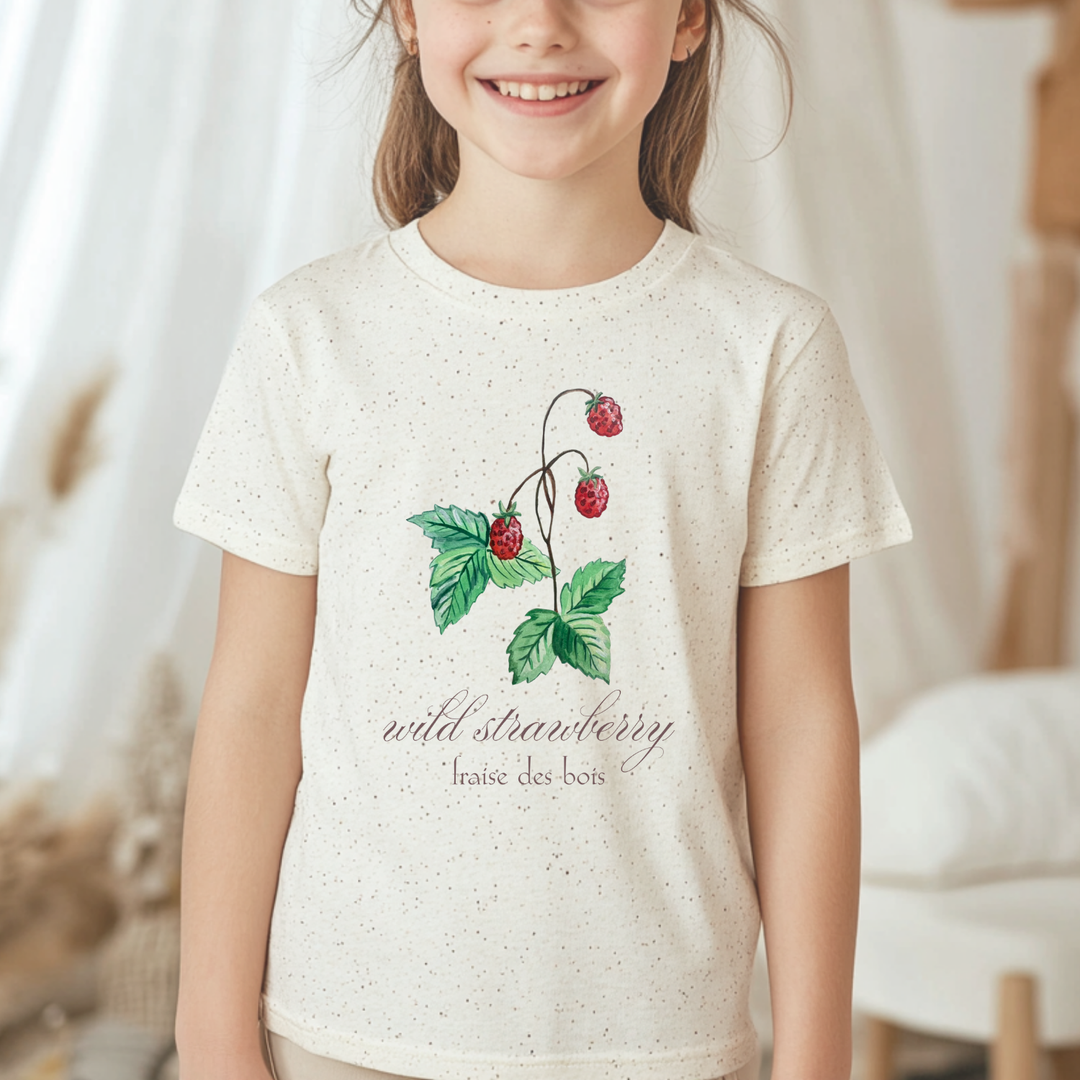 Wild Strawberry - Kid's Tee - Oatmeal