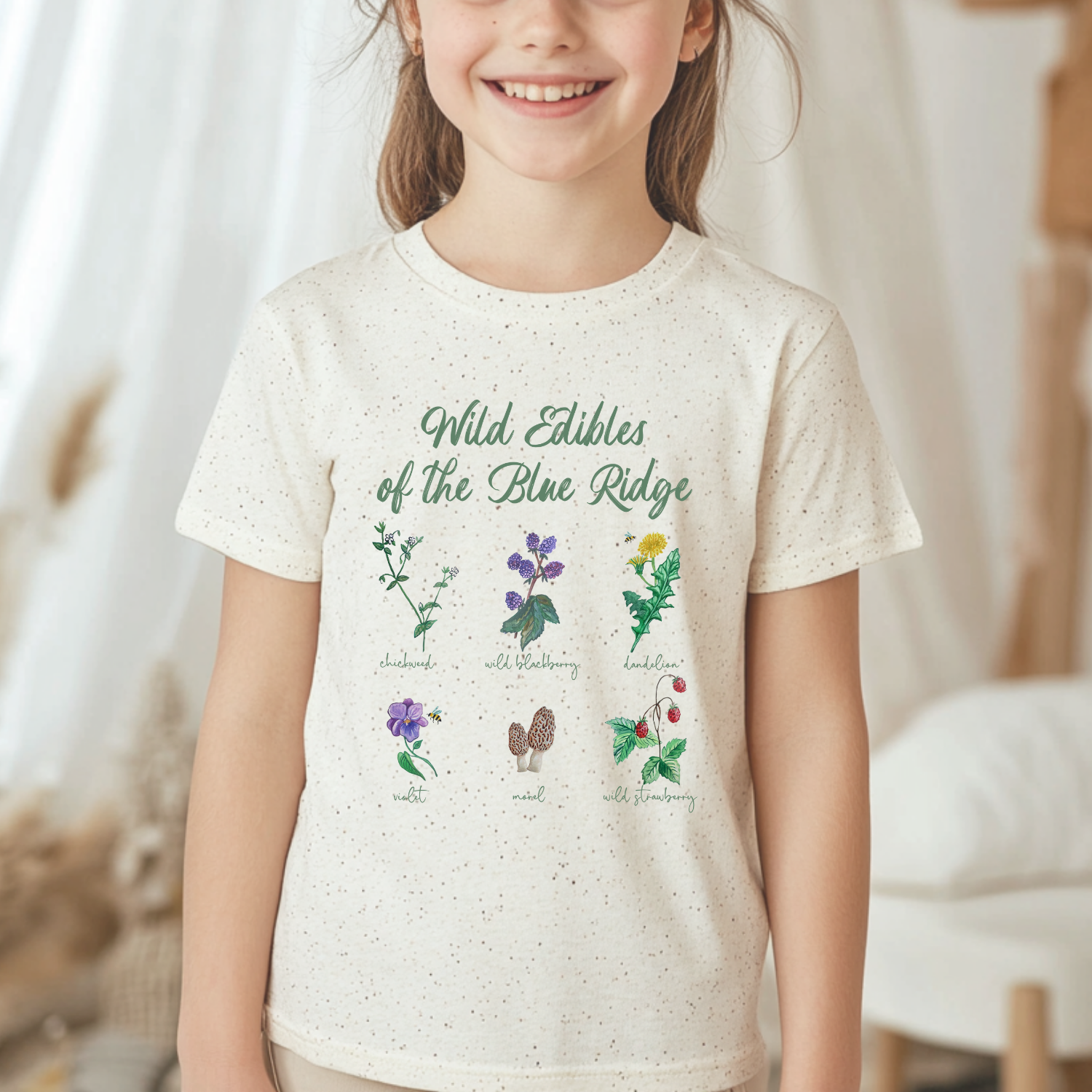 Wild Edibles - Kid's Tee - Oatmeal