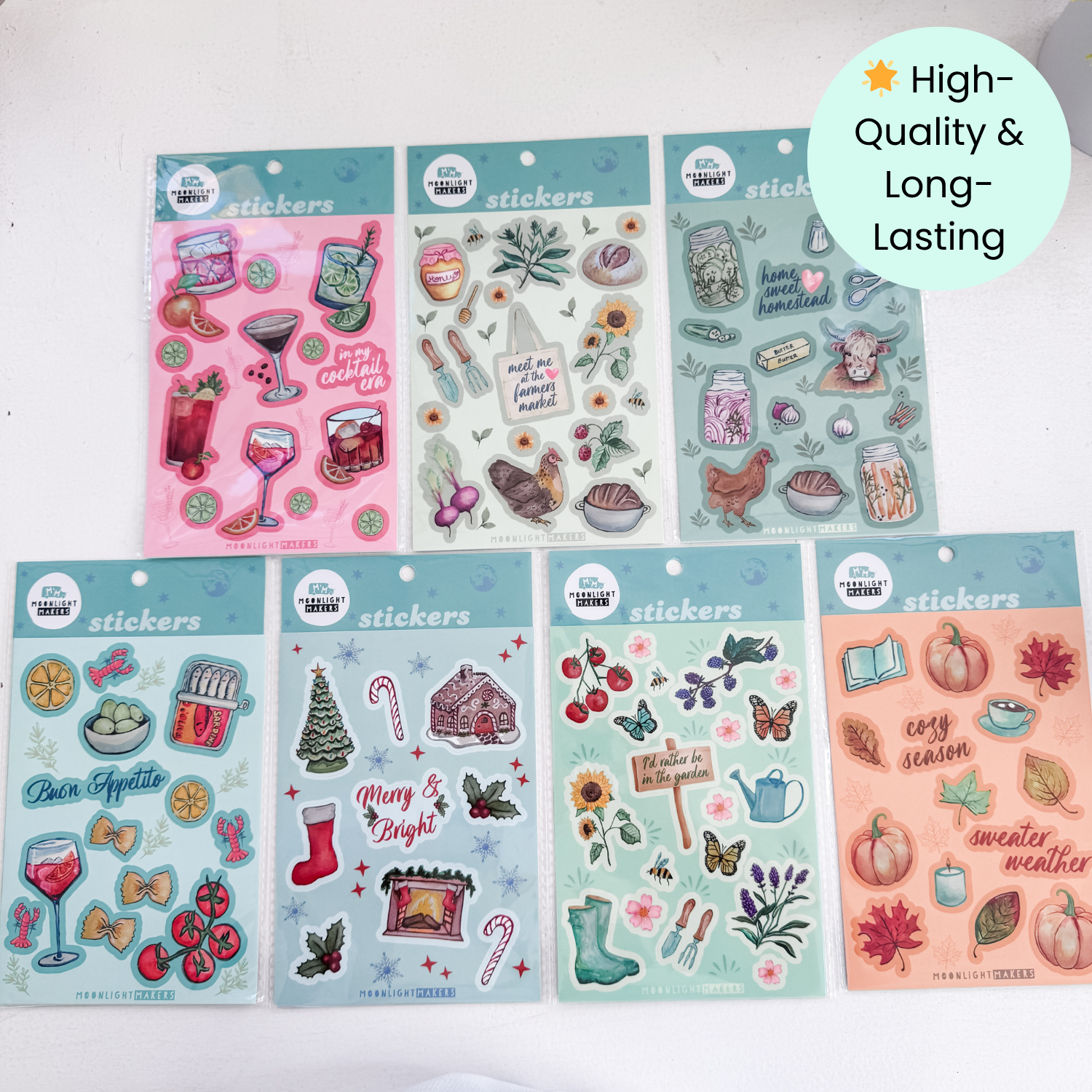 Merry & Bright Christmas Sticker Sheet