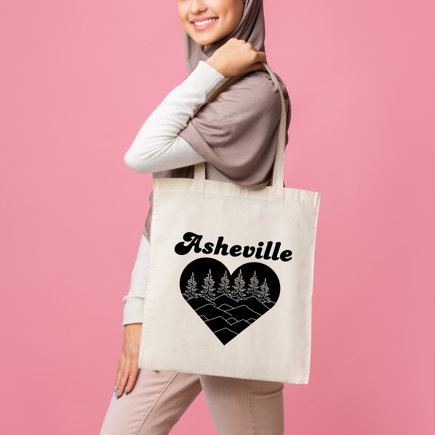Asheville Heart Tote Bag
