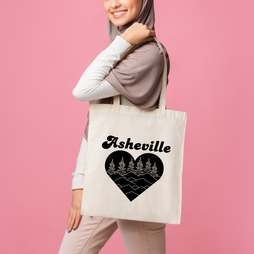 Asheville Heart Tote Bag