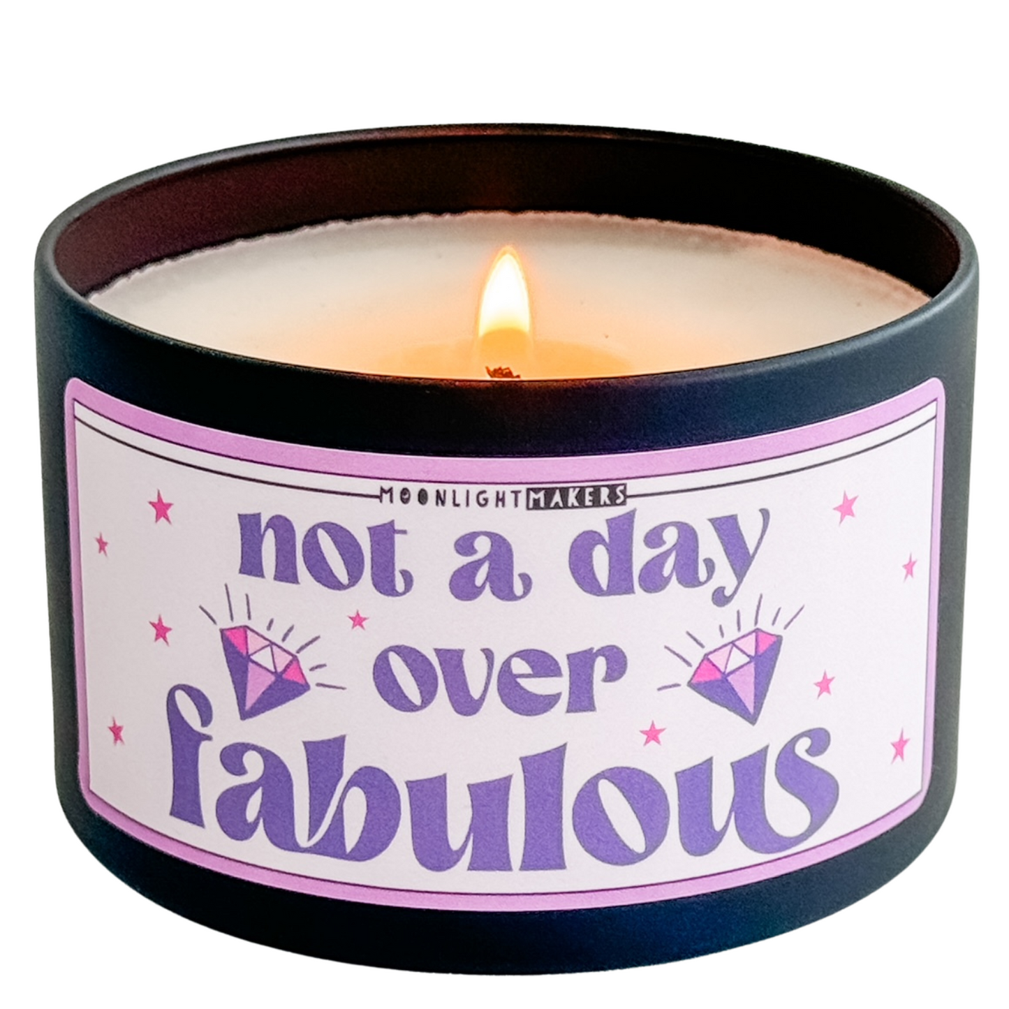 a candle that says not a day over fabulous