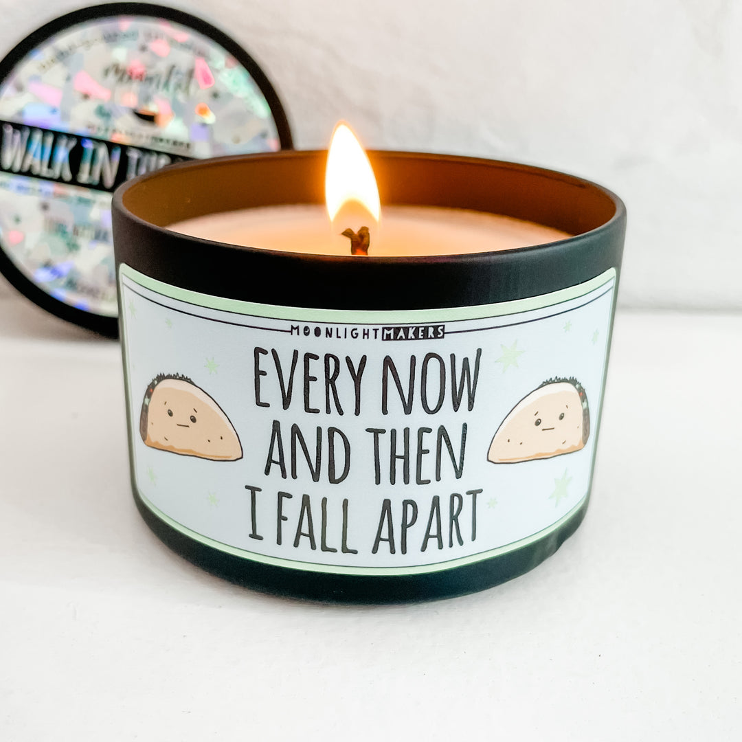 a candle that is sitting on a table