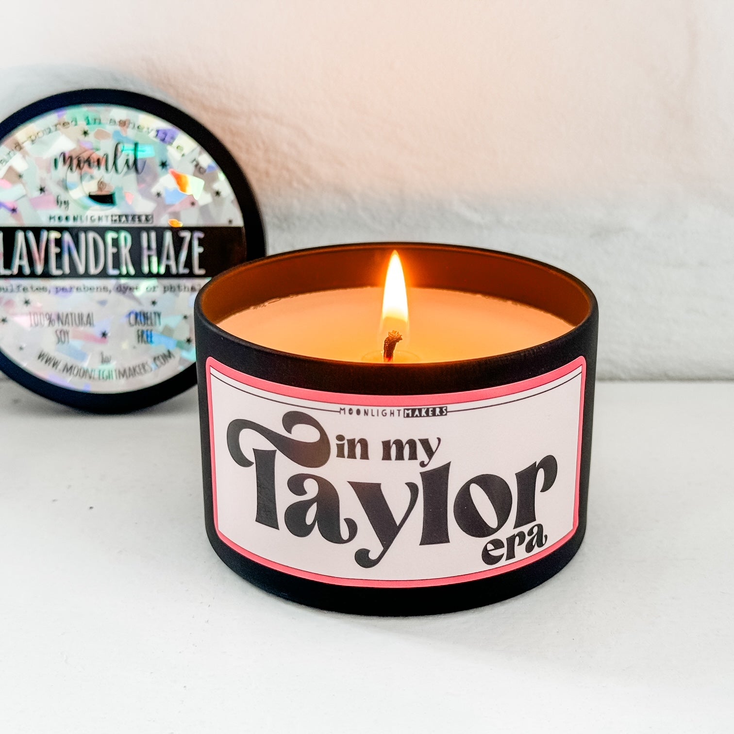 a candle that is sitting on a table