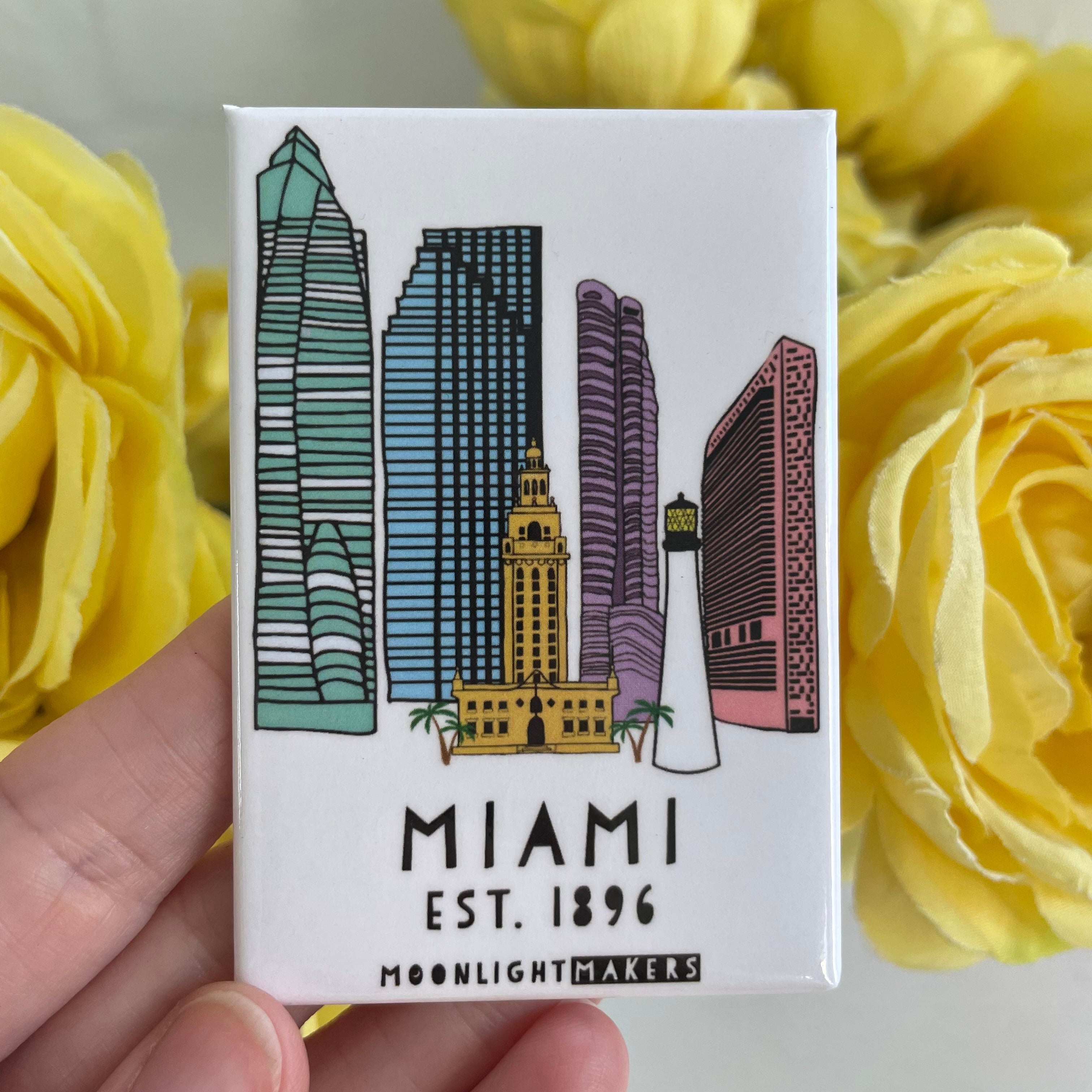 Miami, Florida - Magnet - MoonlightMakers
