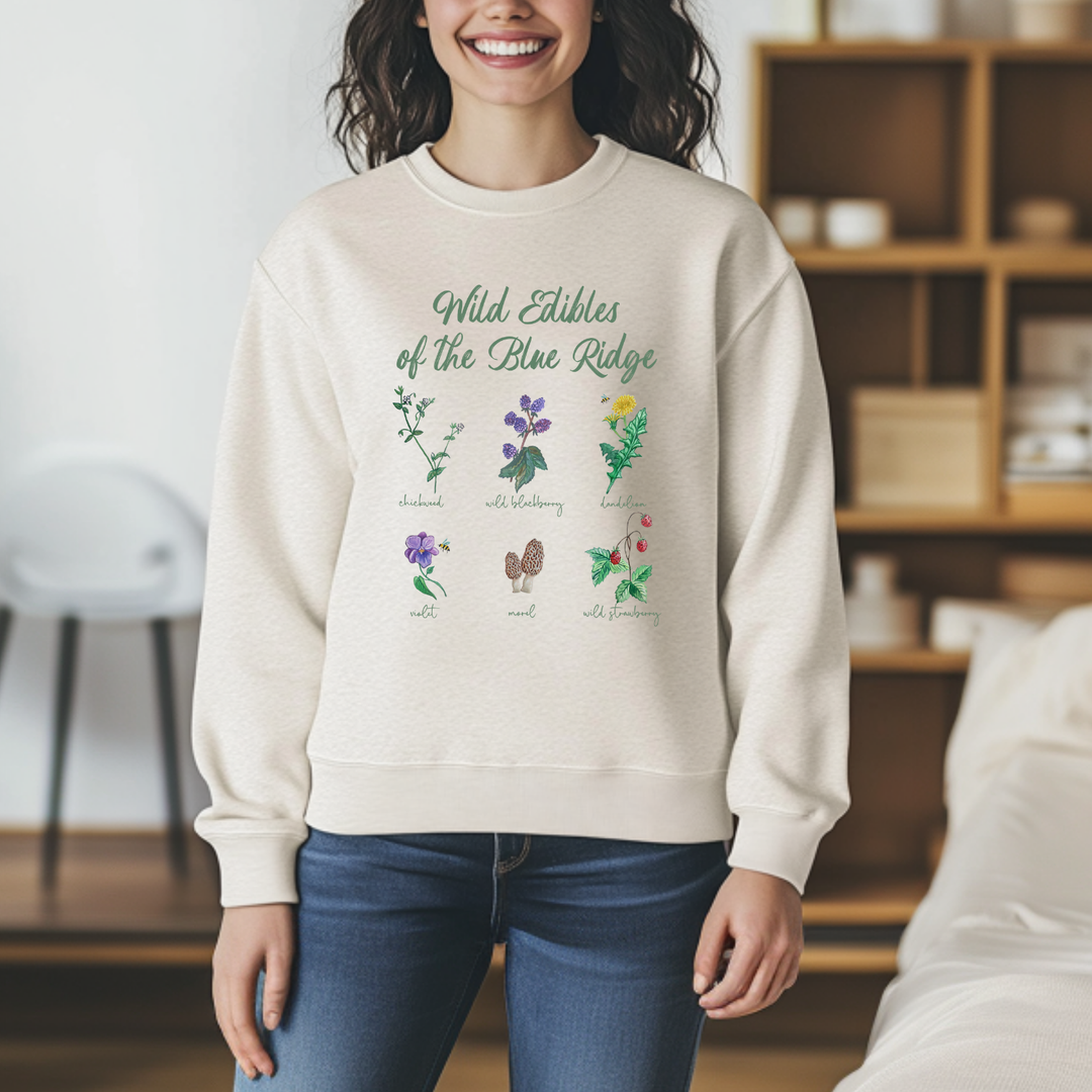 Wild Edibles - Unisex Sweatshirt - Oatmeal