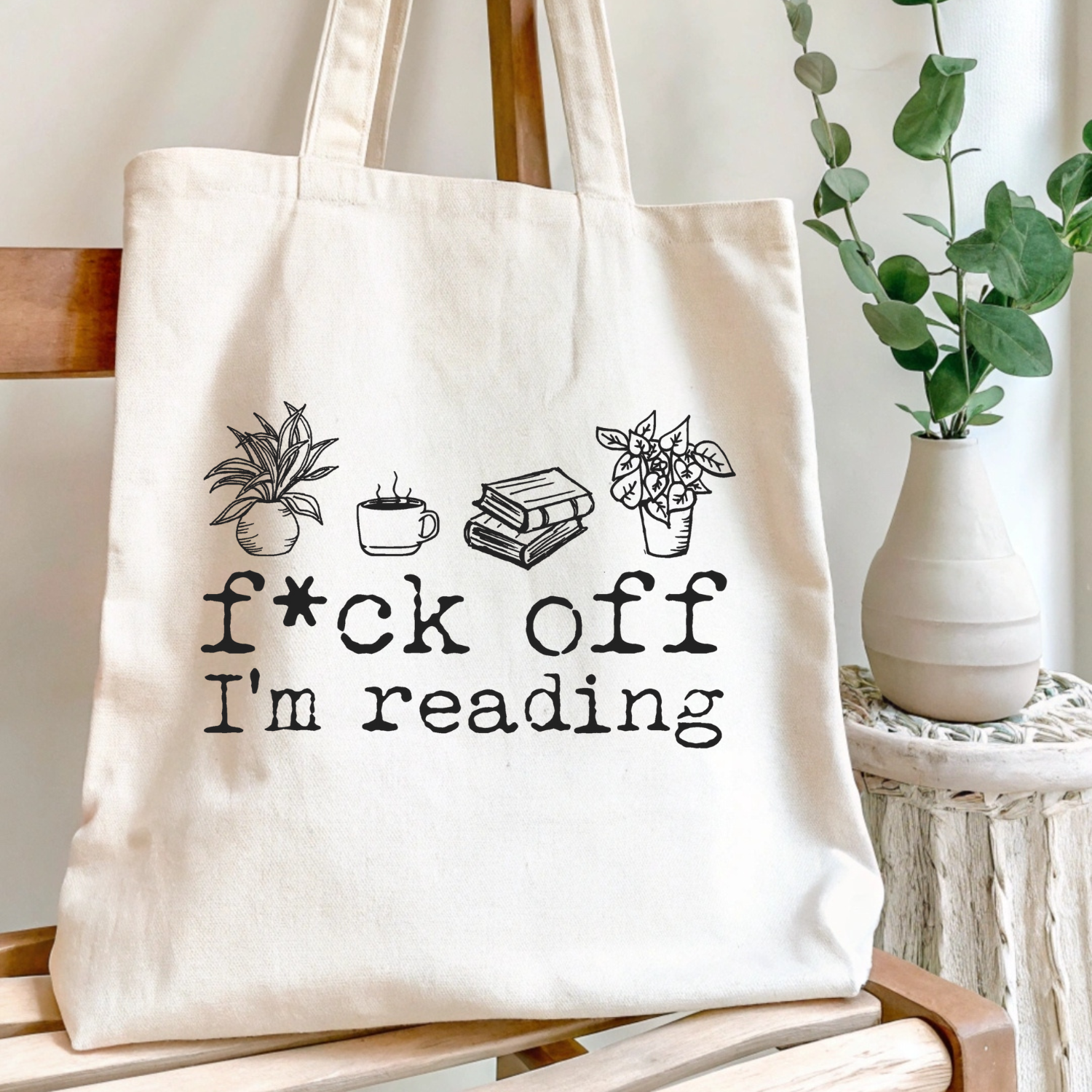 F*ck Off I'm Reading Tote Bag