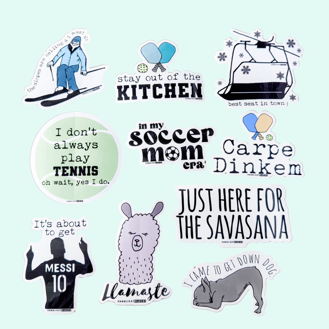 SALE Sporty Stickers - MoonlightMakers