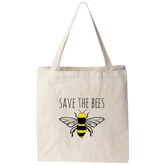 a tote bag that says save the bees