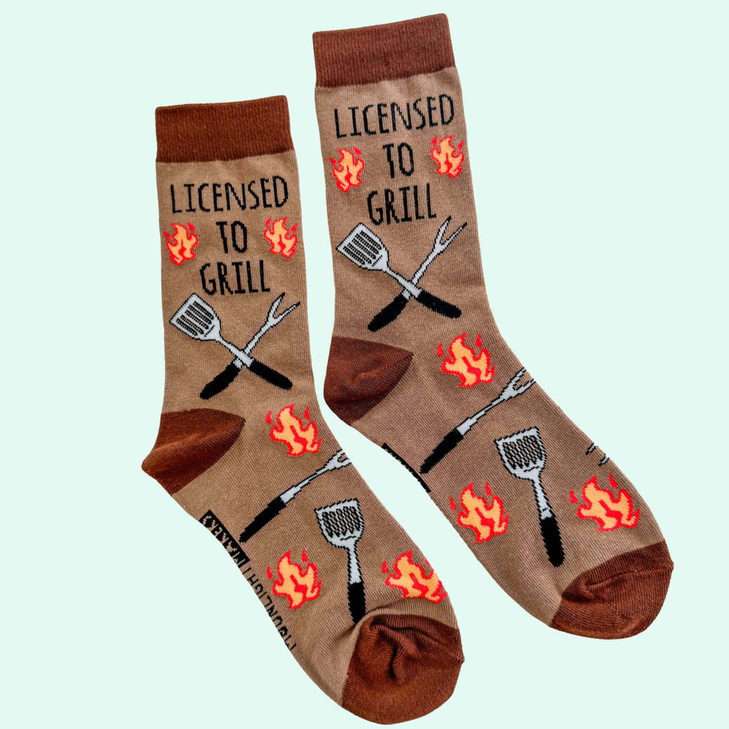 Licensed to Grill Funny Socks
