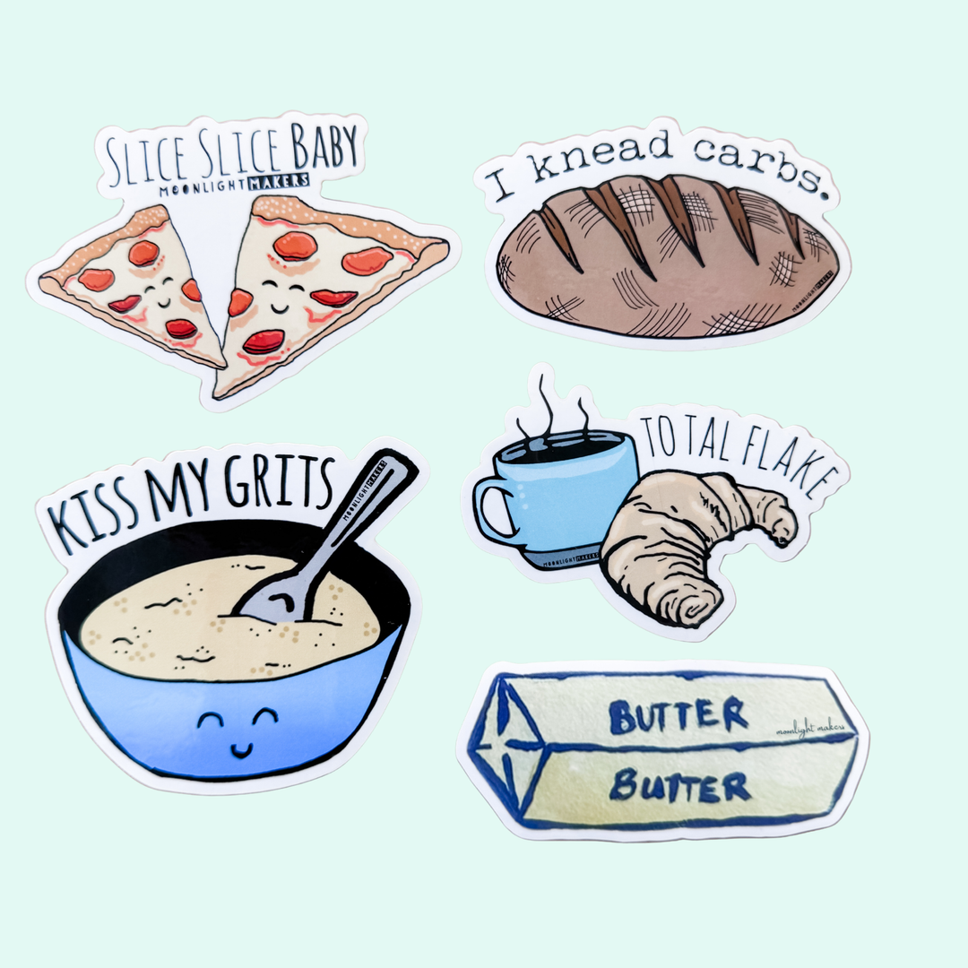 SALE Foodie Stickers - MoonlightMakers