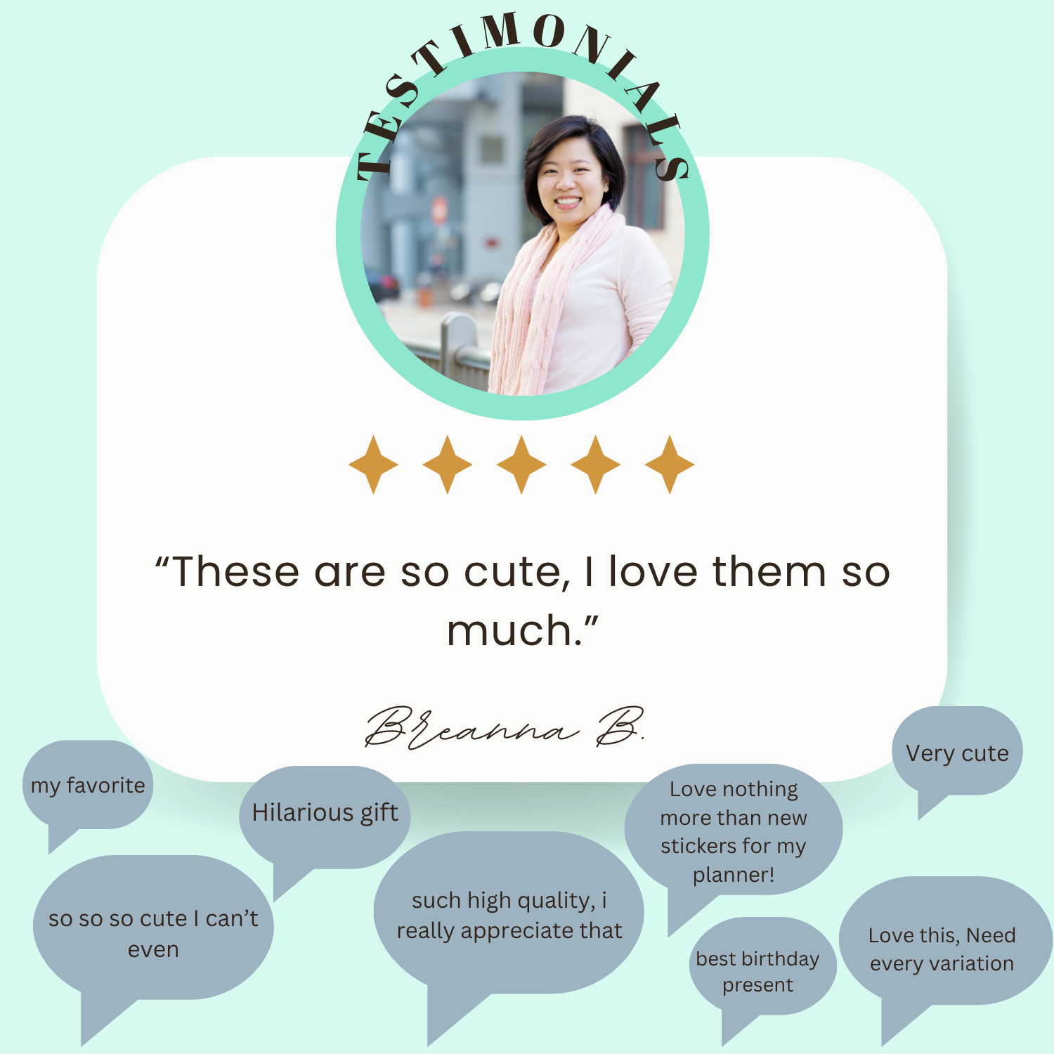 Merry & Bright Christmas Sticker Sheet