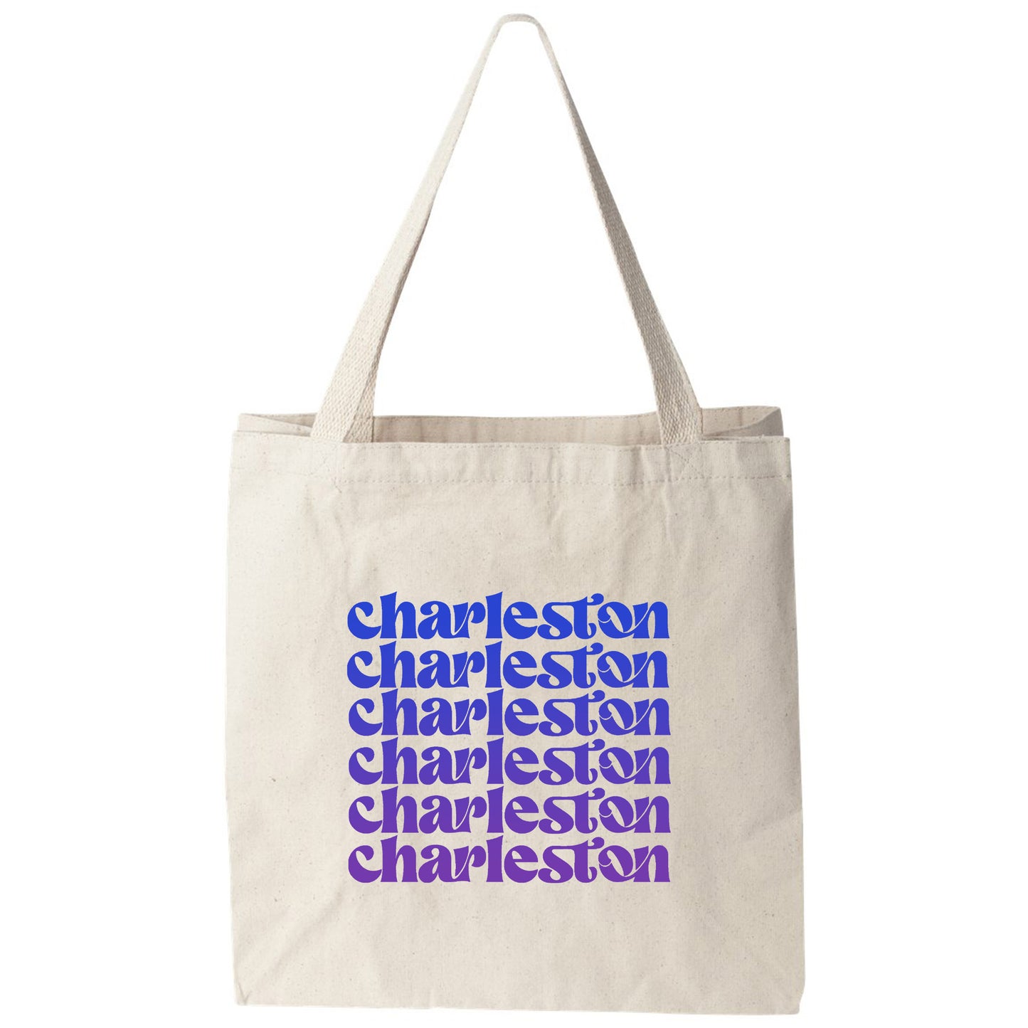 a tote bag with the words charleston on it