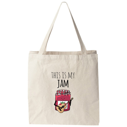 a tote bag that says, this is my jam