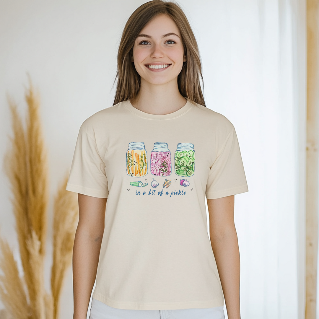 In A Bit Of A Pickle - Men's / Unisex Tee - Oatmeal