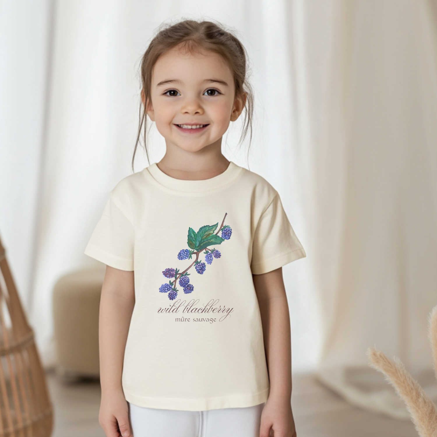 Wild Blackberry - Toddler Tee - Oatmeal