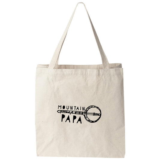 a tote bag with the words mountain pata printed on it