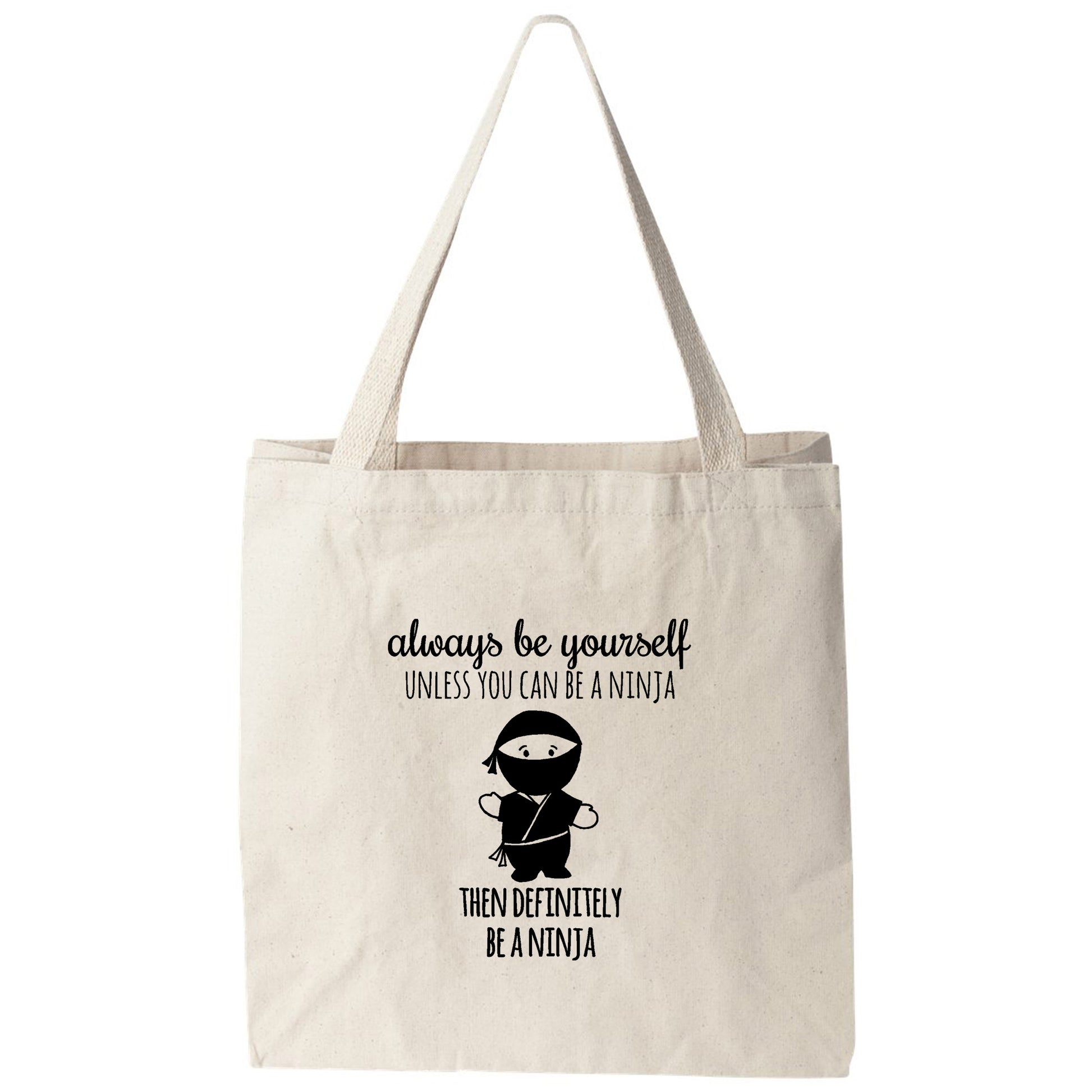 a tote bag with a quote on it