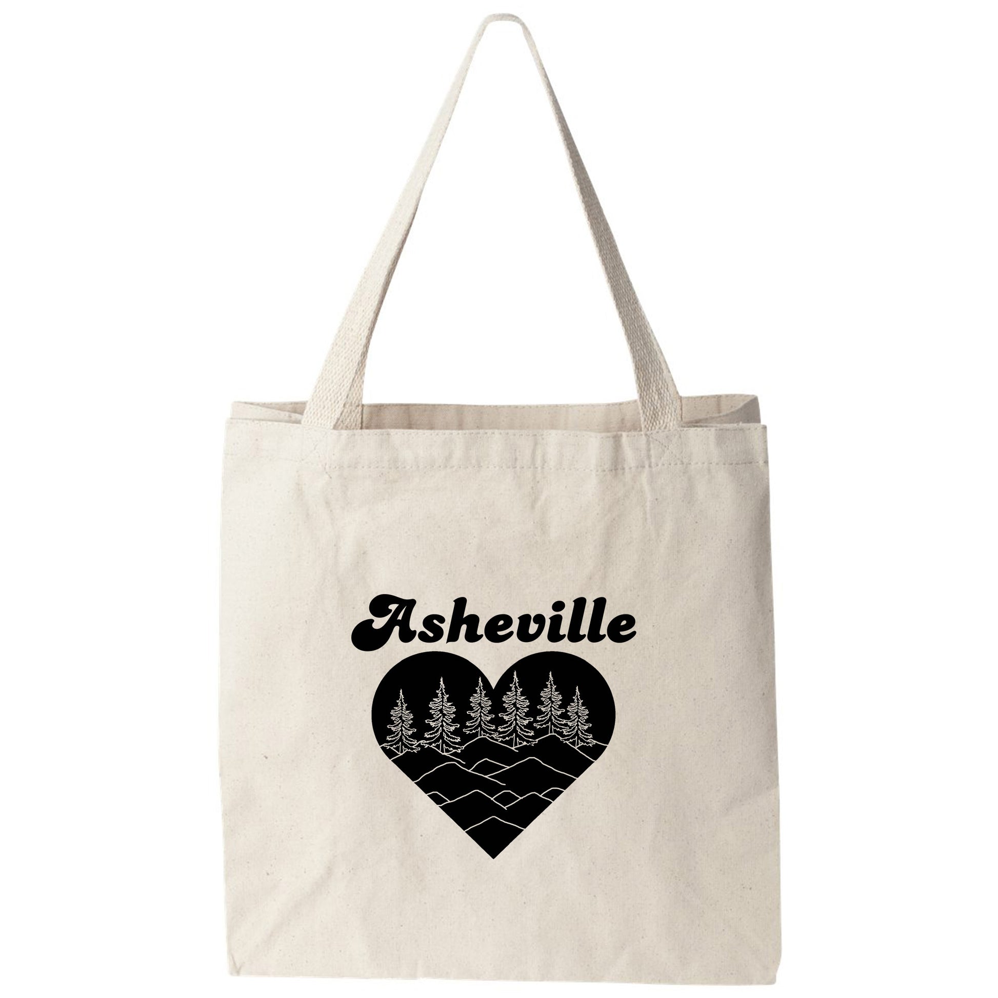 a tote bag with the words ashsville on it
