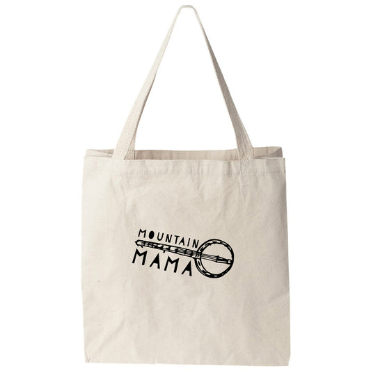 a tote bag with the words mountain mama on it