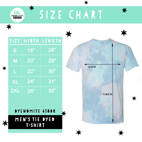 Beach Life Collage - Mens/Unisex Tie Dye Tee - Blue