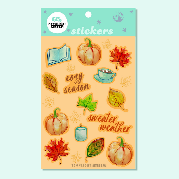 Cozy Season Fall Sticker Sheet