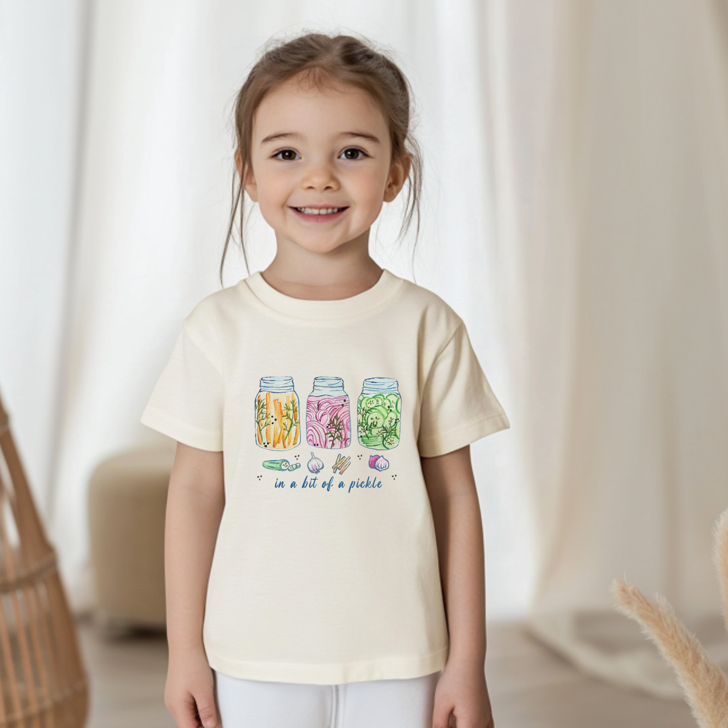 In A Bit Of A Pickle - Kid's Tee - Oatmeal