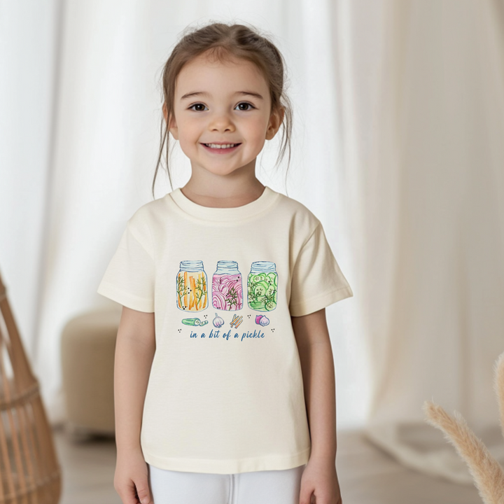 In A Bit Of A Pickle - Kid's Tee - Oatmeal