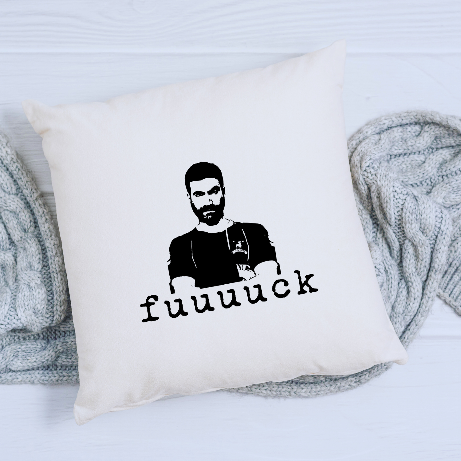 Fuuuuck (Roy Kent) Throw Pillow