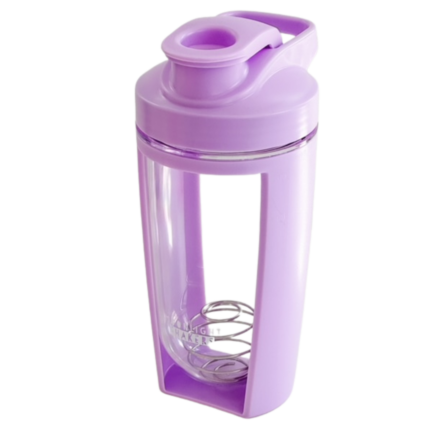 a purple blender sitting on top of a white surface