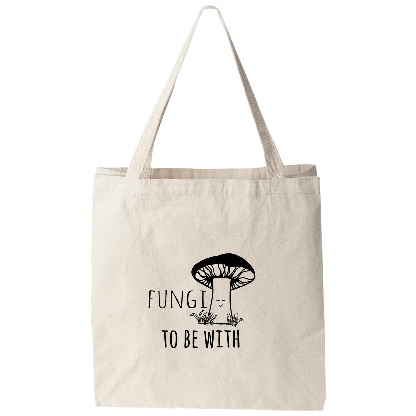 a tote bag with a mushroom on it