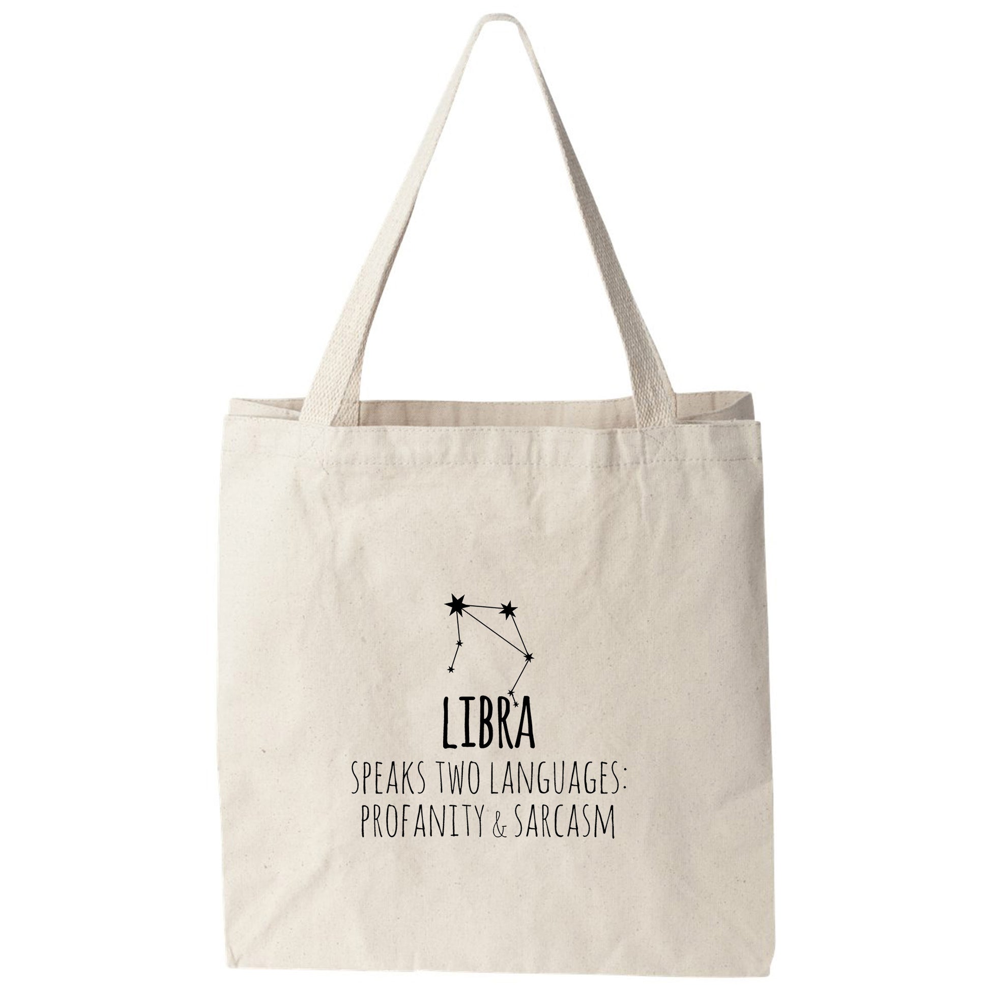 a tote bag with a quote on it