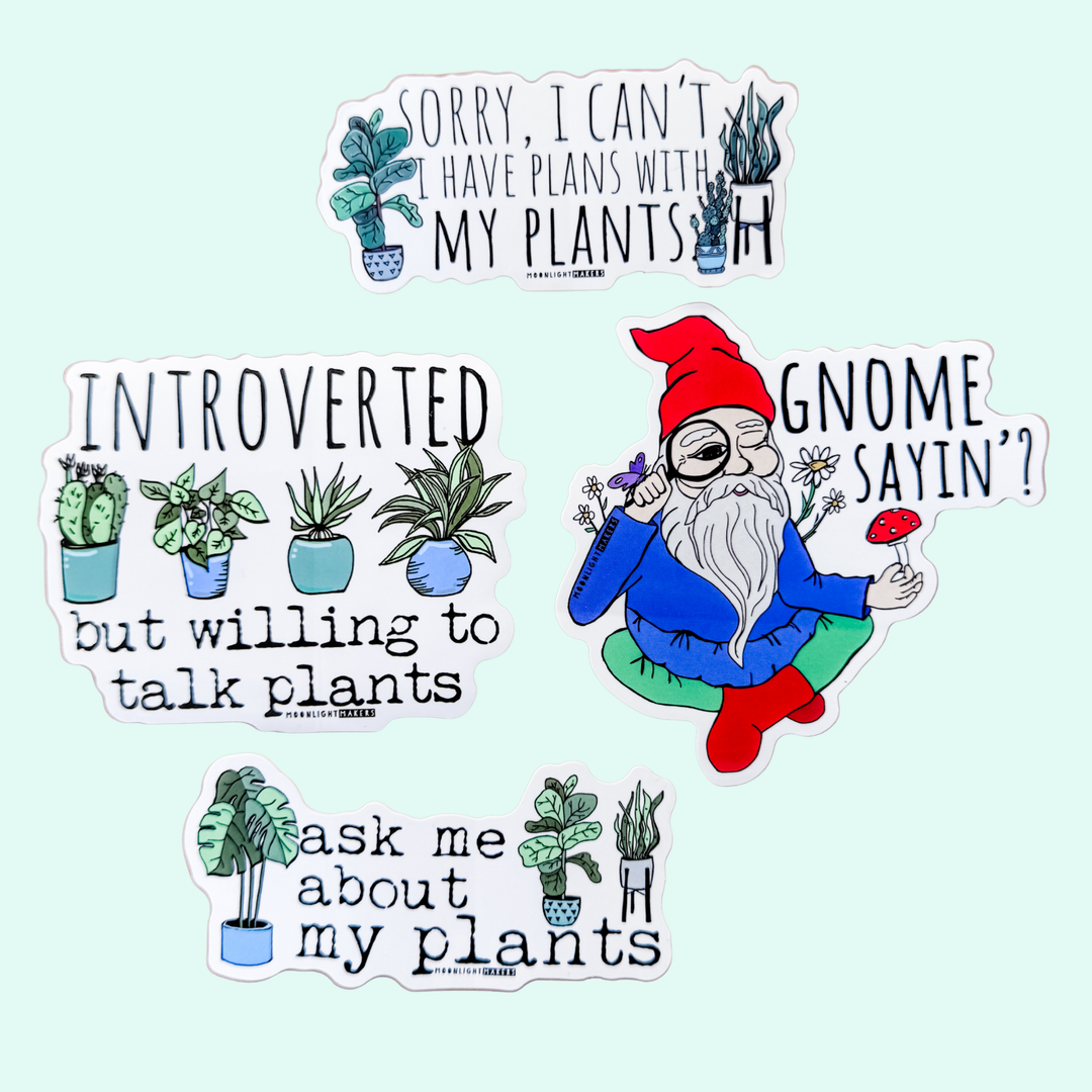 SALE Gardening Stickers - MoonlightMakers