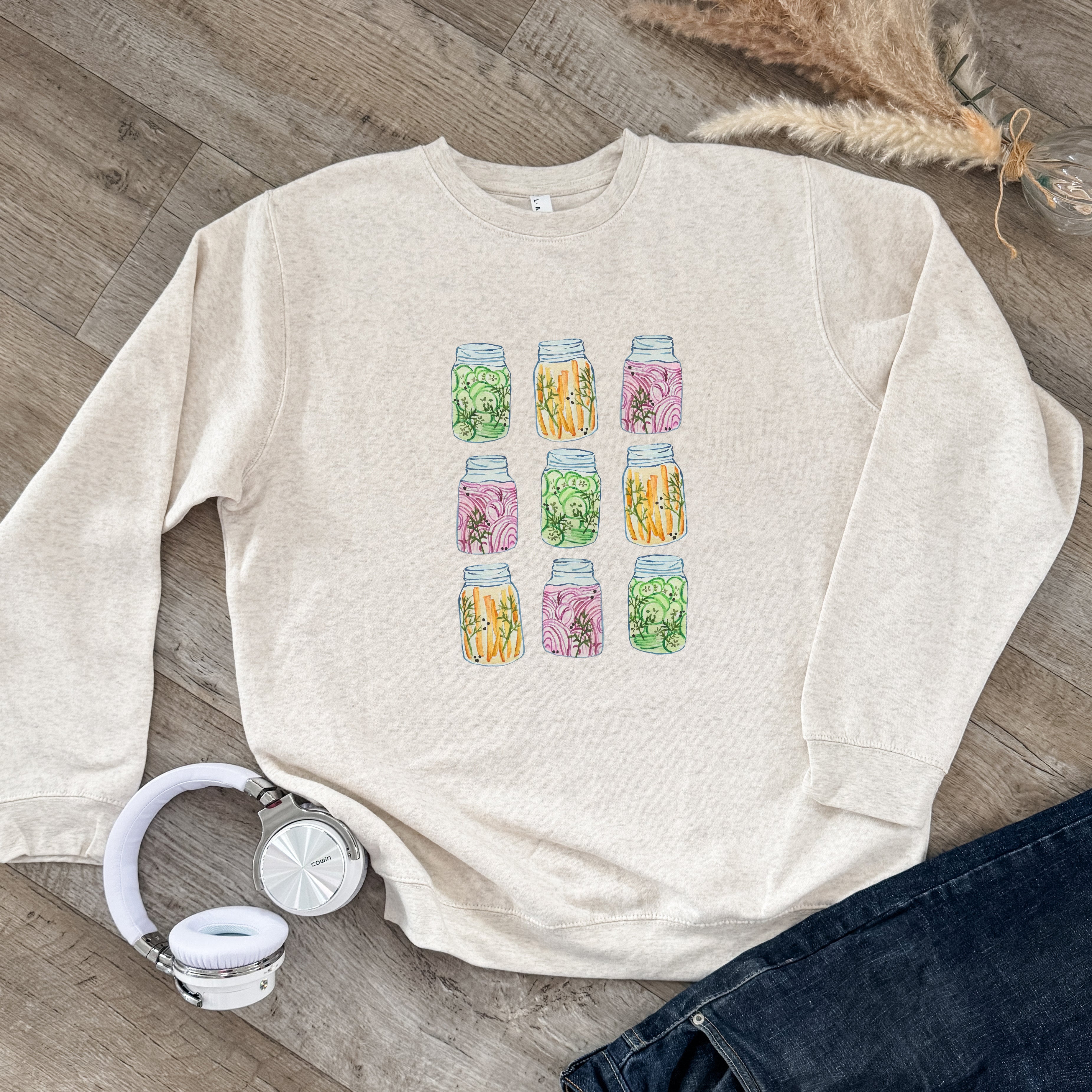Pickling Jars - Unisex Sweatshirt - Oatmeal