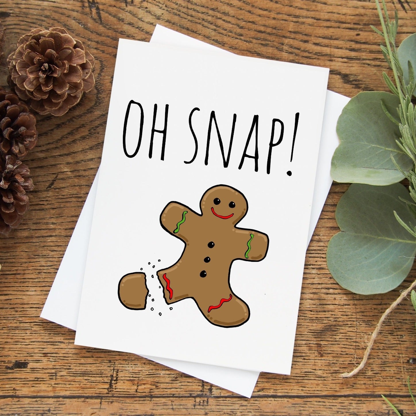SALE - Oh Snap! - Christmas Greeting Card