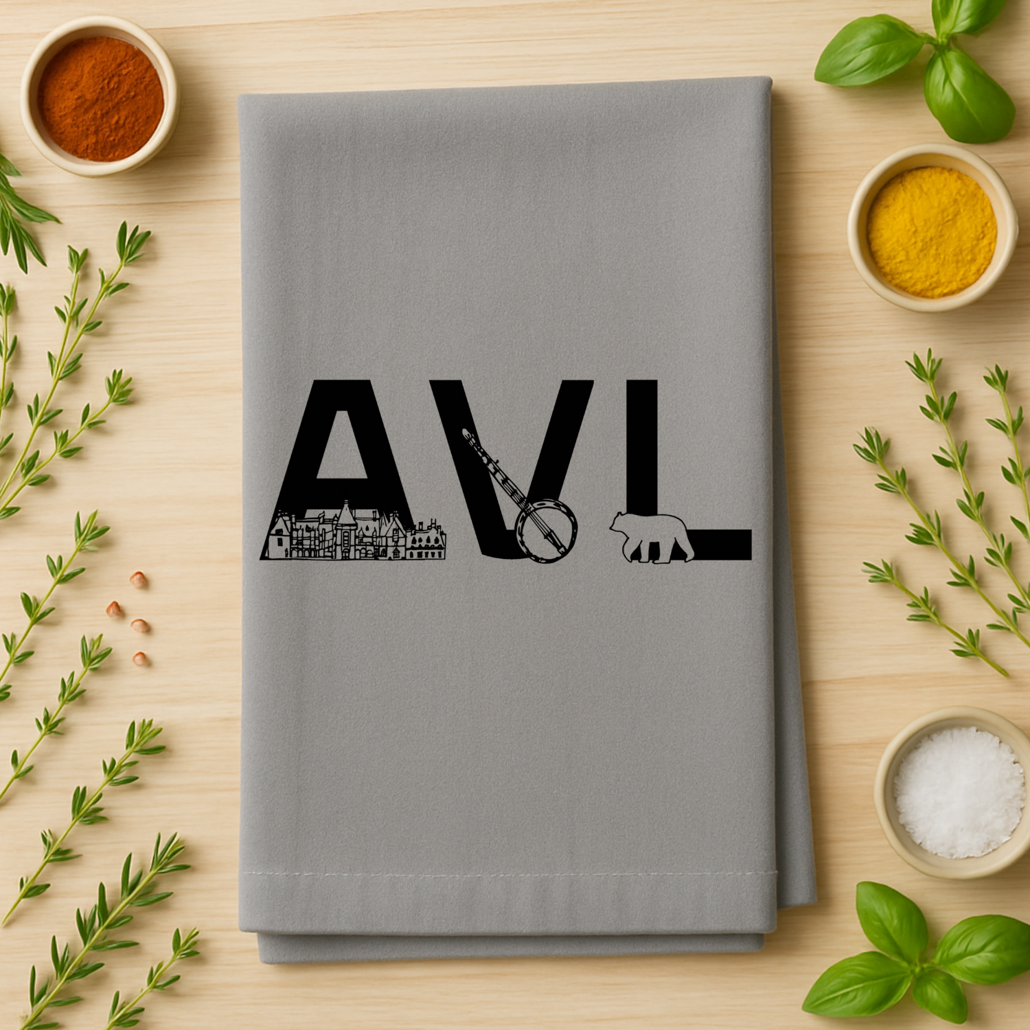 AVL (Asheville) Kitchen Towel