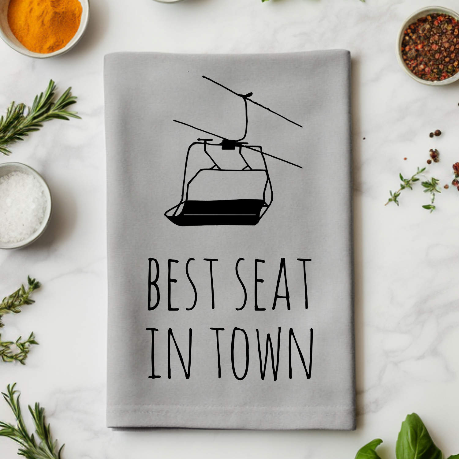 Best Seat in Town Kitchen Towel