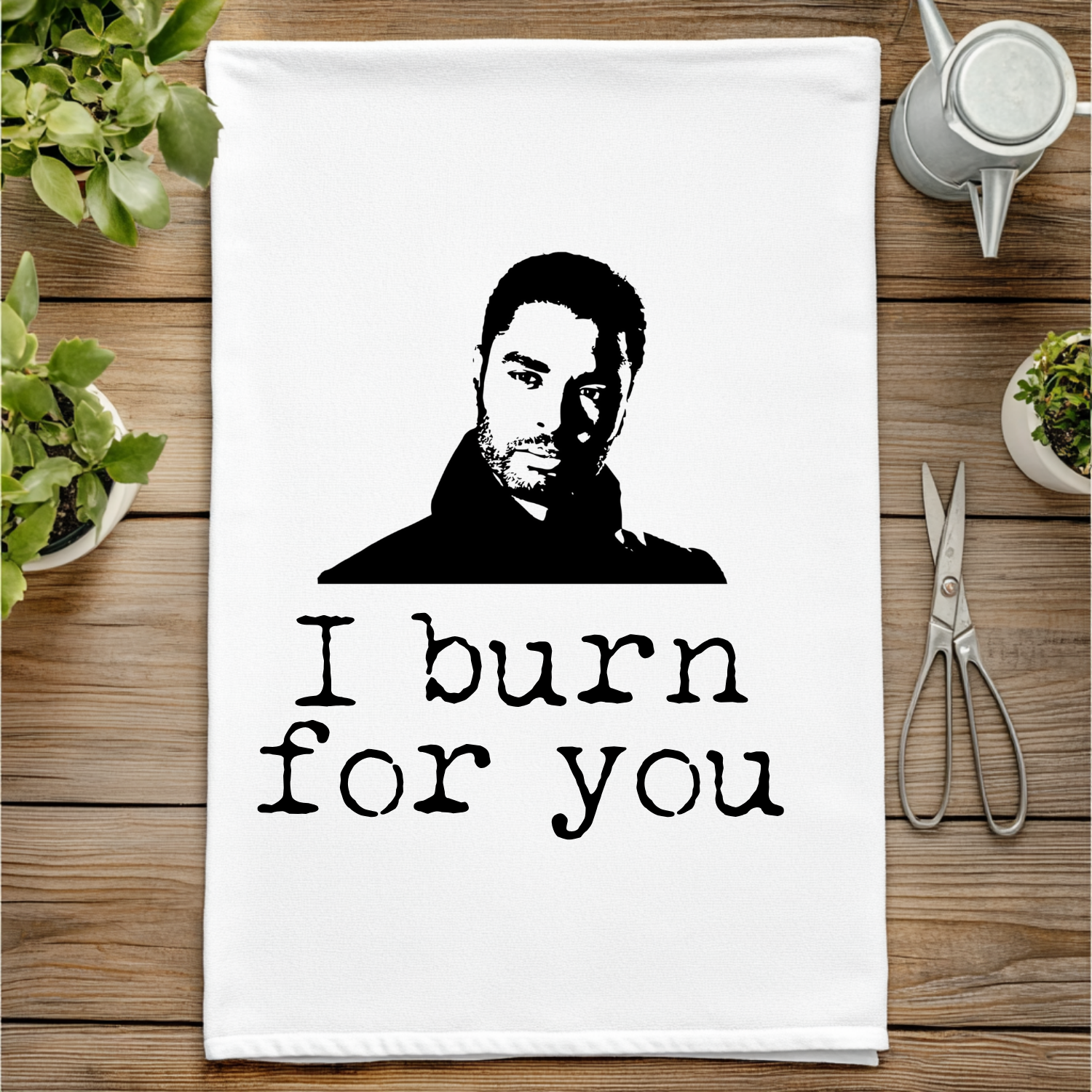 Bridgerton I Burn For You Kitchen Towel