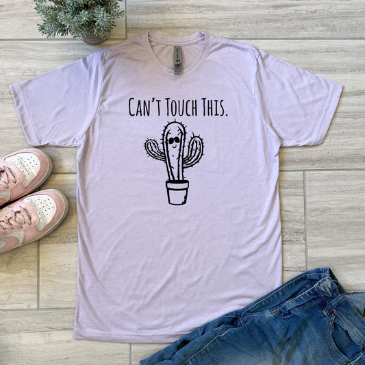 Can't Touch This (Cactus) - Men's / Unisex Tee - Stonewash Blue, Sage, Lavender, or Heather Gray