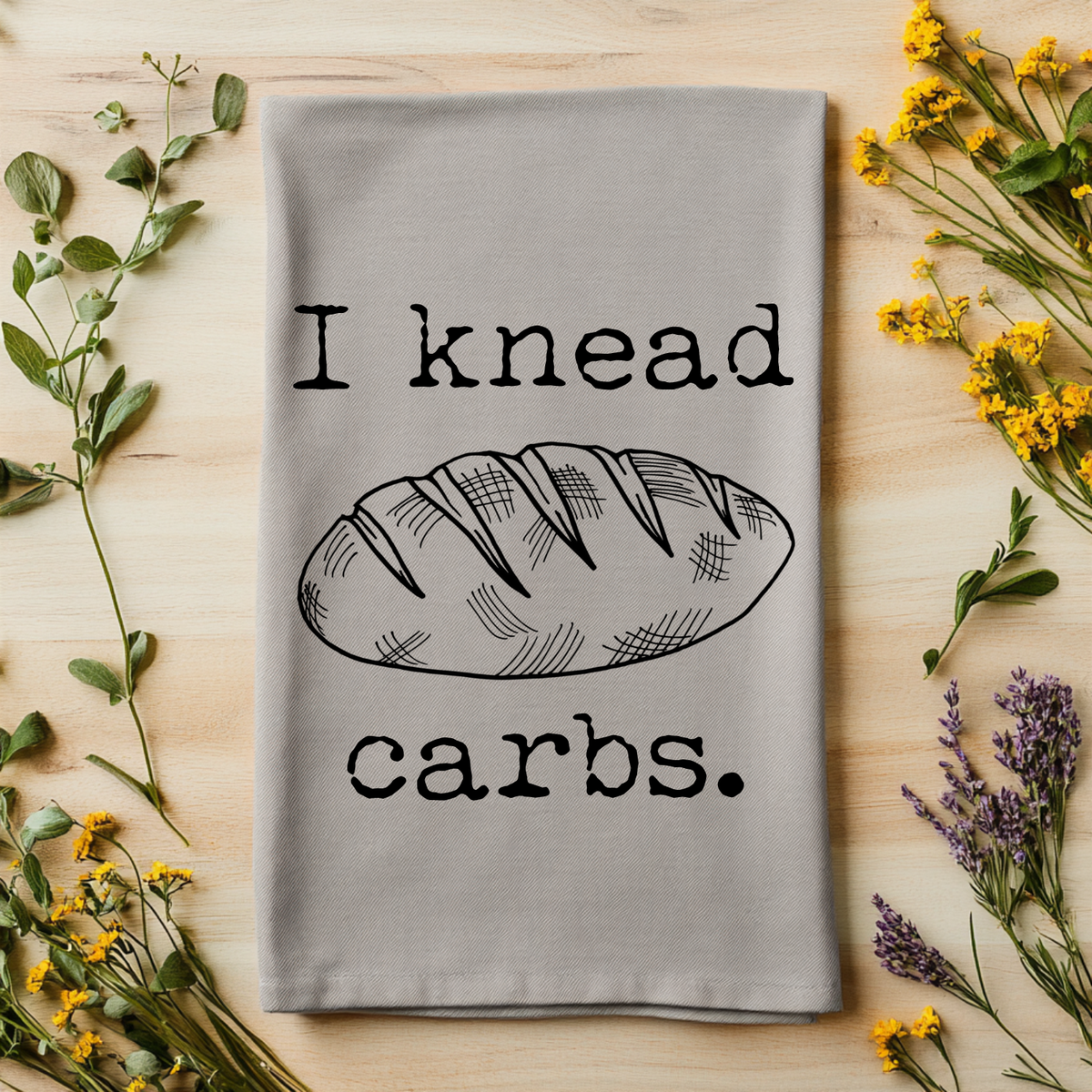 I Knead Carbs Kitchen Towel - MoonlightMakers