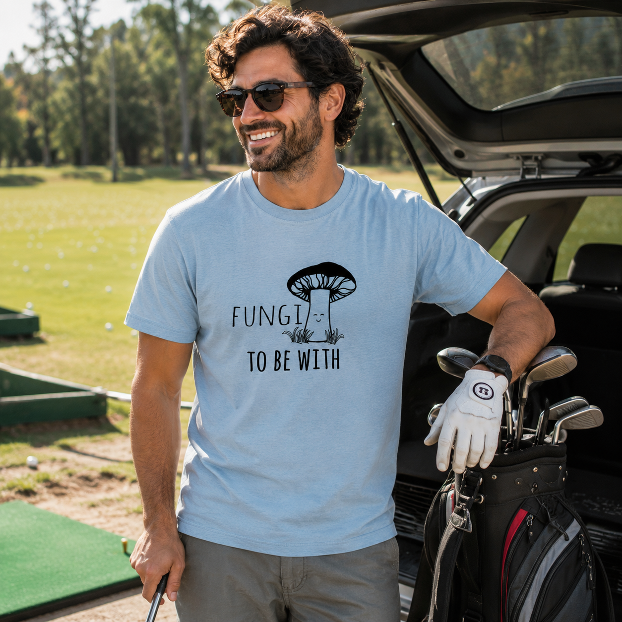 Fungi To Be With (Mushroom) - Men's / Unisex Tee