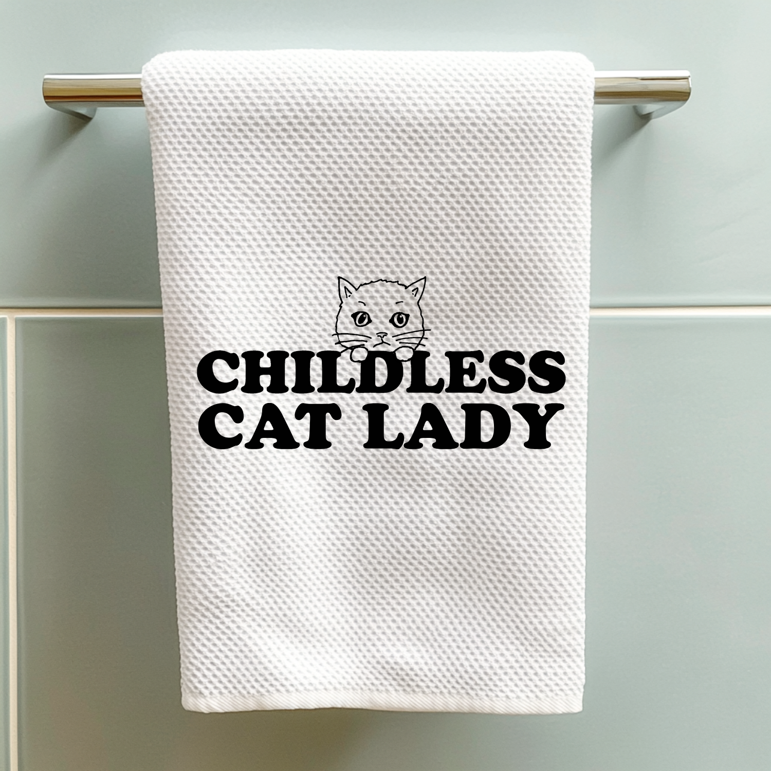 Childless Cat Lady Kitchen Towel
